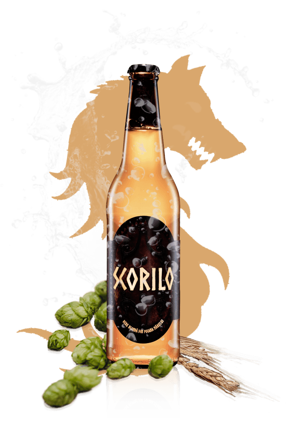 Sticlă de bere Scorilo Blondă cu hamei și spice de grâu